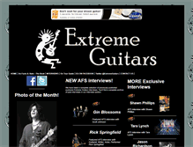 Tablet Screenshot of extremeguitars.com